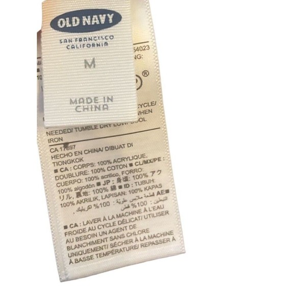 Old Navy Knit with Fur Toboggan Girls Medium Gray White - Picture 5 of 5